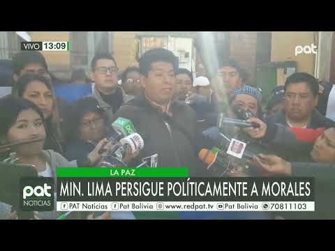 Anuncio de juicio contra Evo: Ministro Lima persigue políticamente a Morales