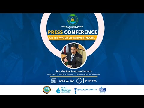 Press Conference on the Water Supply in Negril  || April 22, 2024