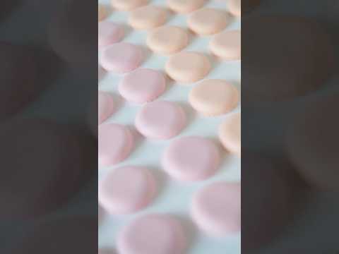 [FAKE SWEETS] 粘土で作る、やさしい色のマカロンコック💝 Made from clay#clayart #Housemusic #workwithme