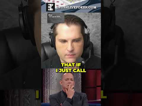 New Video from CrushlivePoker: River Dilemma: Call or Fold? 🤔