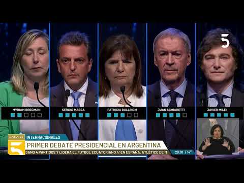 Primer debate en #Argentina para las elecciones presidenciales del 22 de octubre