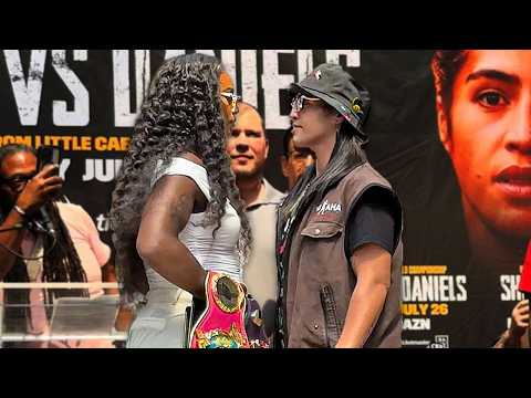 Claressa Shields shows Lani Daniels WHOSE BOSS in tense Face Off after flexing titles!