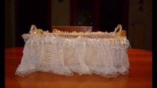 Bomboniere per nascite,primi compleanni,battesimi,prima comunione,matrimonio,18°compleanno. Come rivestire un cesto per bomboniere