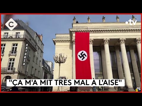 Nantes : des drapeaux nazis déployés pour un tournage - Le 5/5 - C à Vous - 30/01/2024