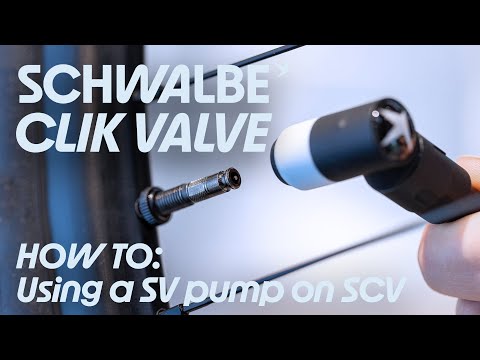 Schwalbe CLIK VALVE How To: Pumping a CLIK VALVE with normal SV (presta) pump