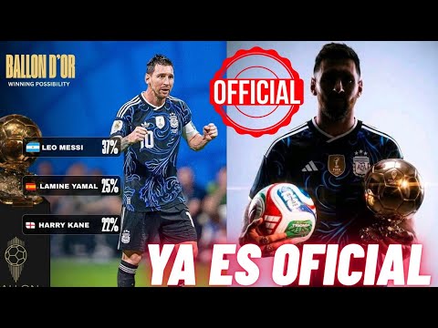 🚨💣 BOMBAZO MUNDIAL ✅️ Así queda el TOP 5 del Balón de Oro 2026 - TOP 5 Y GANADOR! Messi Lamine Kane