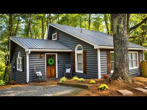 Charming Small Log Cabin in the Woods With a Warm and Cozy Design | Lovely Tiny House