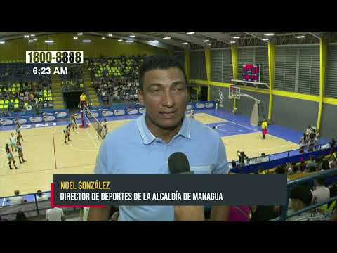 Realizan semifinal de voleibol femenino en el Polideportivo España, Managua - Nicaragua