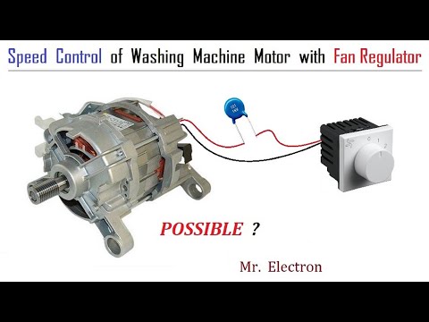 220V 690W Washing Machine Universal Motor Speed Control with FAN REGULATOR - Possible ?