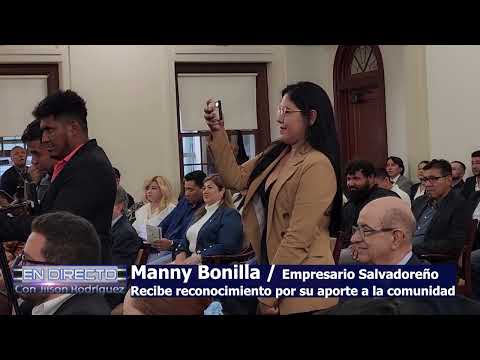 Manny Bonilla empresario salvadoreño es honorado en el Condado de Nassau por su aporte a la comunida