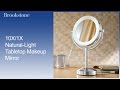 10X 1X Natural Light Tabletop Makeup Mirror YouTube