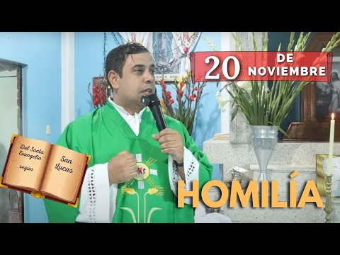 EVANGELIO DE HOY miércoles 20 de noviembre del 2024 - Padre Arturo Cornejo