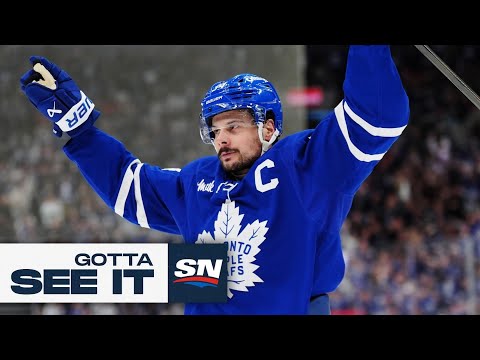 GOTTA SEE IT: Maple Leafs Auston Matthews Erupts For A Hat Trick vs. Jets