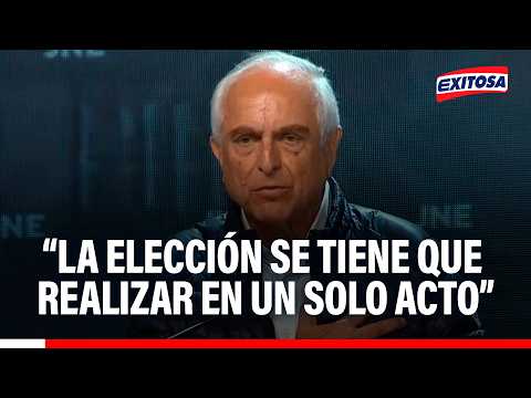 🔴🔵 Francisco Diez-Canseco sostiene discurso de fraude y de ilegitimidad de la primera vuelta
