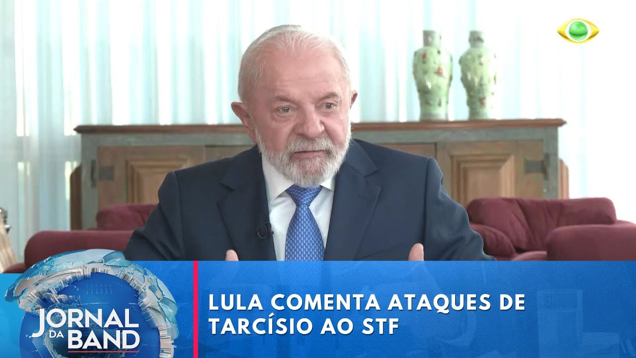 Lula comenta ataques de Tarcísio ao STF: “Serviçal do Bolsonaro” | Jornal da Band