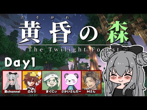 【マイクラ配信】初めての黄昏の森｜サバイバルで全ボス討伐を目指す！！