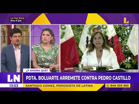 Dina Boluarte arremete contra Pedro Castillo: Soy una mujer víctima de su odio y venganza