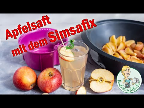 Apfelsaft im Simsafix Entsaftermodul für den Thermomix TM31, TM5, TM6 &TM friend