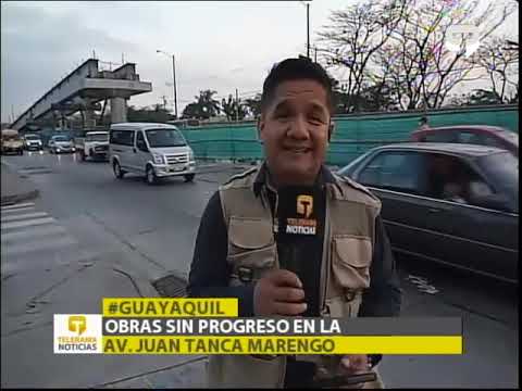 Obras sin progreso en la av. Juan Tanca Marengo