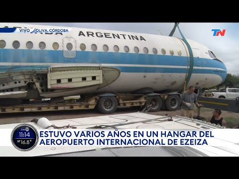 DE MALVINAS A LA ETERNIDAD: Rescataron un avión abandonado y lo llevaron a Córdoba para restaurarlo