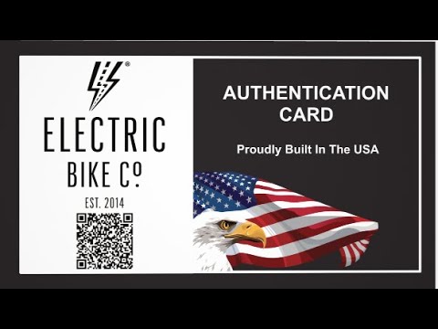 Electric Bike Company - Authentication Cards