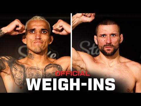 Oliveira vs Gamrot Weigh-Ins | UFC Rio