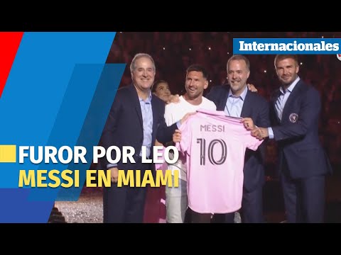 Messi se presenta ante la afición del Inter Miami