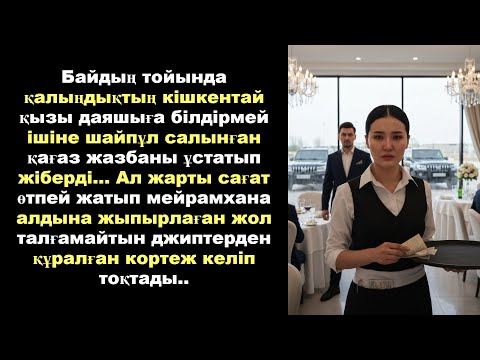 Байдың тойында қалыңдықтың кішкентай қызы даяшыға білдірмей ішіне шайпұл салынған қағаз жазбаны