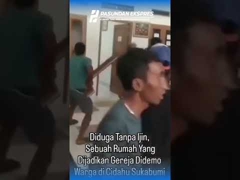Sejumlah orang diduga membubarkan kegiatan ibadah keagamaan di Cidahu, Sukabumi, Jawa Barat.