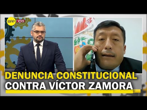 Declaran procedente denuncia constitucional contra Víctor Zamora