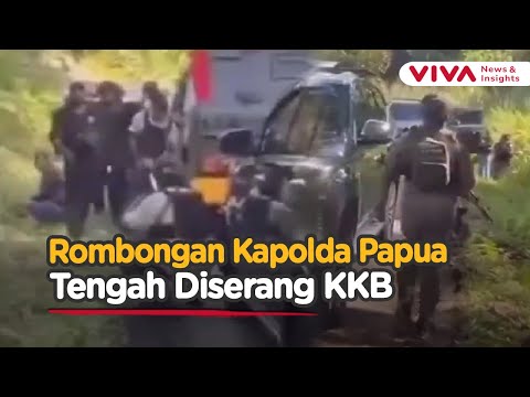 Bak Adegan Film! Rombongan Polisi Nyaris Terjebak dalam Hujan Peluru KKB