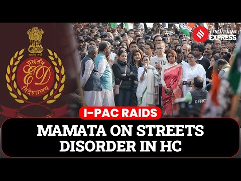 Mamata Banerjee Leads Protest Against ED Raids on I-PAC as Legal Battle Reaches High Court