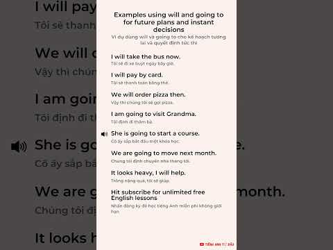 🚀 WILL hay GOING TO: Lập Kế Hoạch & Quyết Định NHANH trong Tương Lai! 🌟 Học Tiếng Anh Giao Tiếp