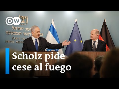 Olaf Scholz pide cese al fuego en Gaza