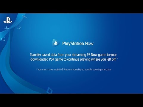 How can I transfer saved game data from PS Now to PS4"
