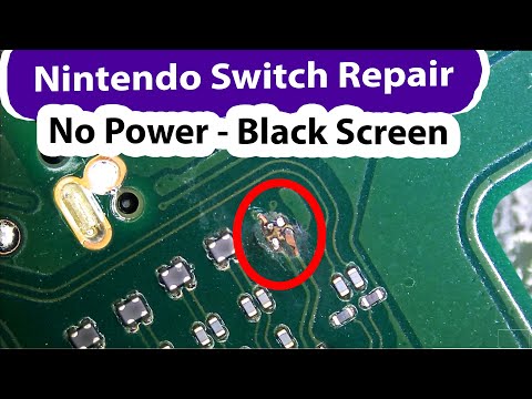 Nintendo Switch Black screen no power Repair - Blown Filter and Short Circuit