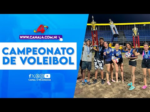 Desarrollo del campeonato de voleibol de los juegos juveniles Managua 2023
