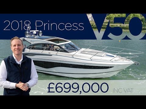 2018 Princess V50 'Supine' Full Broker Walkthrough with Ken Knight