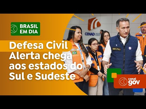 Sistema Defesa Civil Alerta chega aos estados do Sul e Sudeste