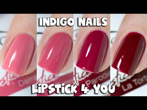 Indigo Nails - Lipstick 4 You Collection Swatches