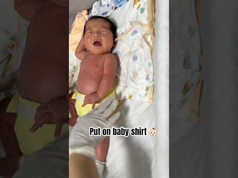 Put on baby shirt #shorts