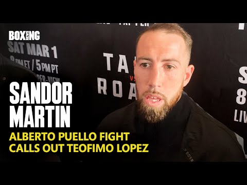 Sandor Martin Calls Out Teofimo Lopez After Controversial Loss