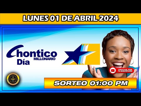 Resultado de EL CHONTICO DIA del LUNES 01 de Abril del 2024 #chance #chonticodia