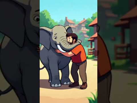 dosti 1 hathi or insaan ki #love #elephant #ai