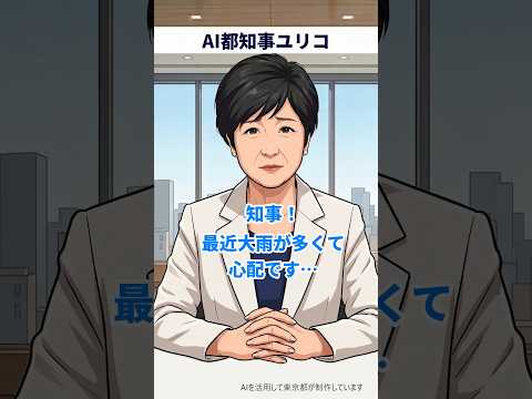 もし都内で大雨が降ったら、どうすれば？ #風水害 #AI都知事ユリコ
