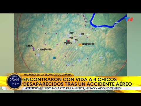 COLOMBIA I Milagro: hallaron en la selva a 4 niños perdidos 17 días tras un accidente aéreo