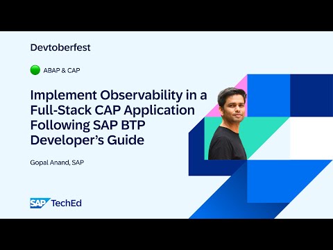 🟢 Implement Observability in a Full-Stack CAP Application Following SAP BTP Developer’s Guide