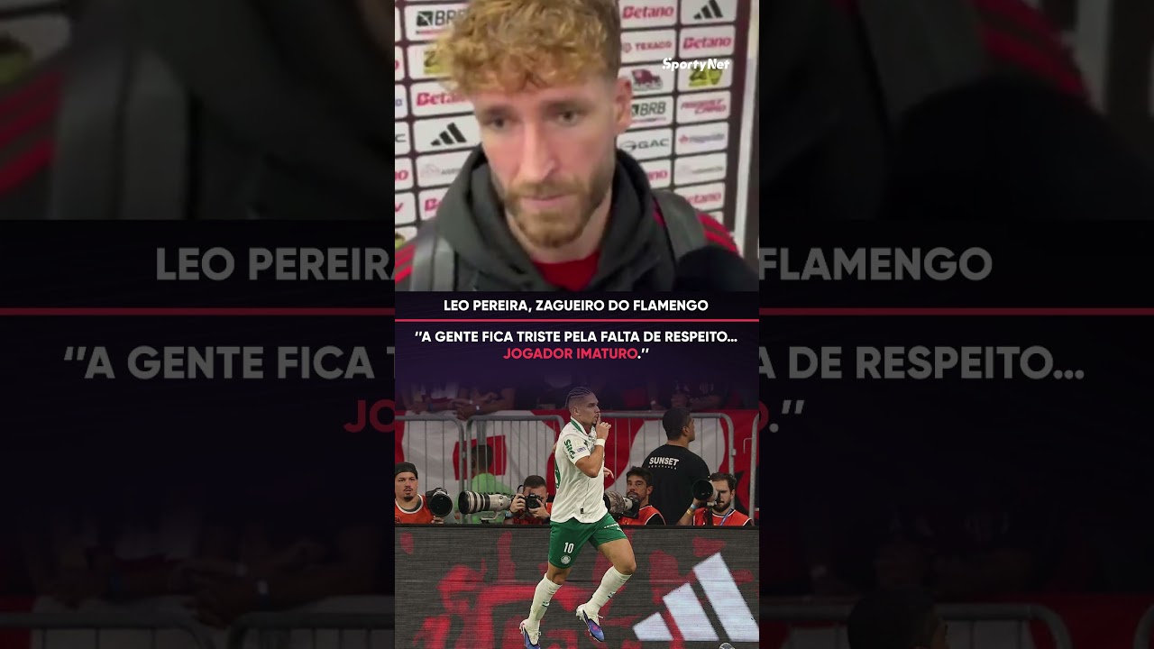 LEO PEREIRA DETONA PAULINHO APÓS JOGO ENTRE FLAMENGO E PALMEIRAS