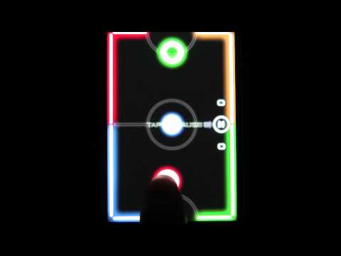 glow hockey video