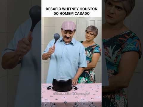 Qdo o Homem Casado tenta fazer alguma Trend. #trend  #whitneyhoustonchallenge #comedia #humor #casal